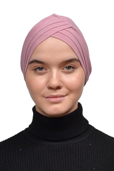 Altobeh Üç Bantlı Çapraz Dış Tesettür Bonesi Hazır Türban