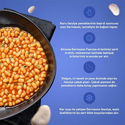 Altunsa Fasulye Dermason Yerli 900 Gr