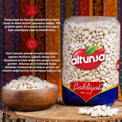 Altunsa Fasulye Dermason Yerli 900 Gr