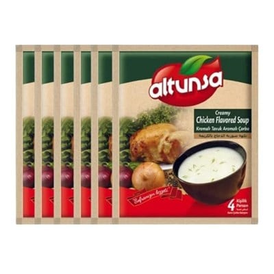 Altunsa Hazır Çorba Kremalı Tavuk 6 lı 60 Gr