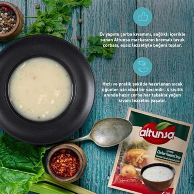 Altunsa Hazır Çorba Kremalı Tavuk 6 lı 60 Gr
