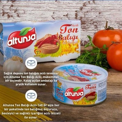 Altunsa Ton Balığı Acılı 160 Gr x 2