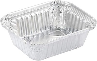 Alüminyum Kap 350 gr Dikdörtgen 100lü