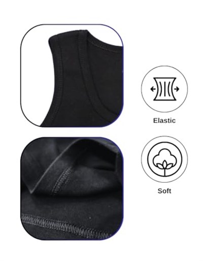 ALYA UNDERWEAR Erkek Çocuk, Pamuklu Ribana Kumaş Atlet, Oval Yaka 3lü Paket - Seçenekler: 13-14 Yıl, 11-12 Yıl, 9-10 Yıl, 7-8 Yıl, 5-6 Yıl, 3-4 Yıl