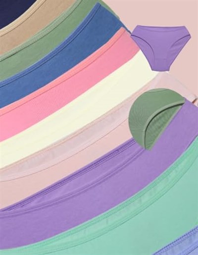 ALYA UNDERWEAR Kız Çocuk Külot, Pamuklu, Rahat Kız Çocuk Slipleri 10lu veya 5li Paket