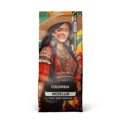 Amasyalı Kahveci Bekir Colombia Medellin Supremo Kahve Çekirdek 250g