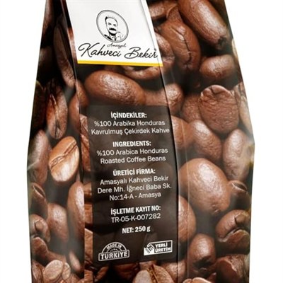 Amasyalı Kahveci Bekir Honduras Copan Kahve Çekirdek 250g