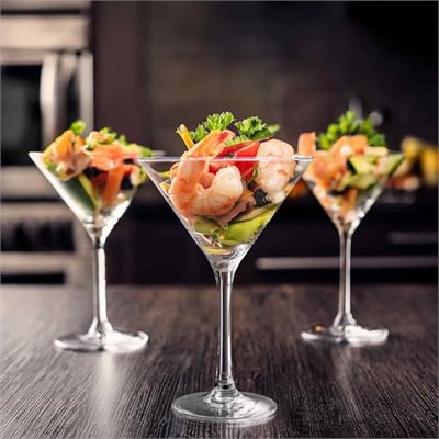 Amazing Abby - Vesper - 10 oz Plastik Martini Bardakları (4lü Set), Plastik Kokteyl Bardakları, Yeniden Kullanılabilir, BPA İçermez, Kırılmaz, Bulaşık Makinesinde Yıkanabilir, Havuz Kenarı, Açık