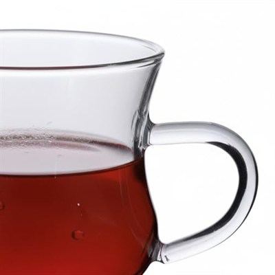 AmberHaus Borosilikat Cam Kupa Seti - 250 ml Kapasiteli - Şık ve Dayanıklı Tasarım - 3 Parça