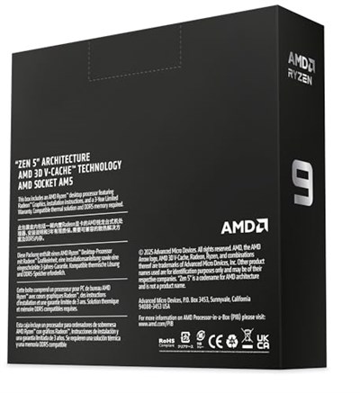 AMD CPU AM5 BOX RYZEN 9 9950X3D2 100-100001978WOF 16C/32T/4.3-5.6GHZ/200W