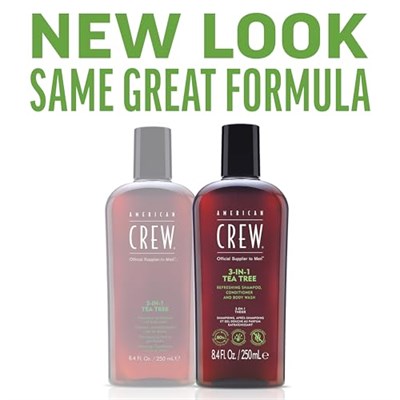 American Crew Crew 3In1 Tea Tree, 250ml/ 8.45Oz