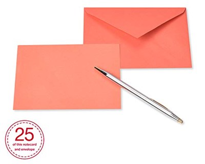 American Greetings Tek Panel Zarflı Boş Kartlar, Gökkuşağı Renkleri (200 Sayım)