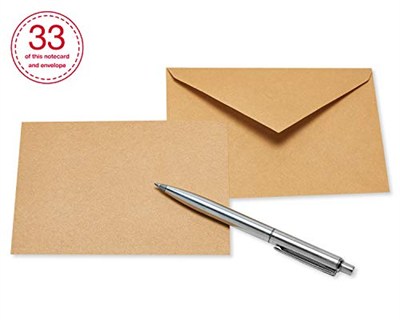 American Greetings Zarflı Boş Kartlar, Kalp Mektup Kağıdı, 200 Adet