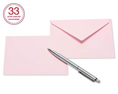 American Greetings Zarflı Boş Kartlar, Kalp Mektup Kağıdı, 200 Adet