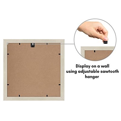 Americanflat 11x11 Resim Çerçevesi Açık Ahşapta - 8x8 Mat ve 11x11 Ekranlar Matsız - Kırılmaz Camlı Kompozit Ahşap - Duvar için Yatay ve Dikey Biçimler