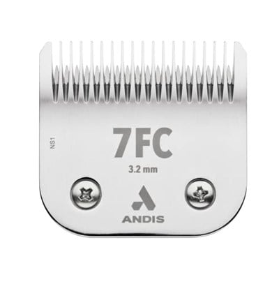 Andis 72600 UltraEdge Sökülebilir Karbon İnfüze Çelik Köpek Kesme Bıçağı, Boyut-7FC, 1/8-İnç Kesim Uzunluğu
