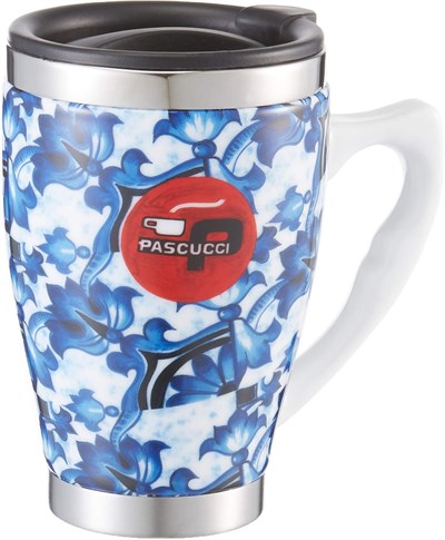 AndOutdoor AND333 İçi Çelik Dışı Desenli Seramik Kupa Mug, 400 ml - Seçenekler: AND333, AND325B