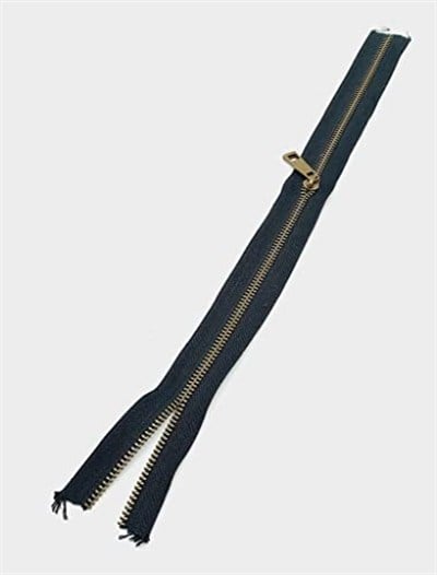 Angel Çanta Aksesuar Başlıklı Fermuar 40 Cm Antik Metal Siyah