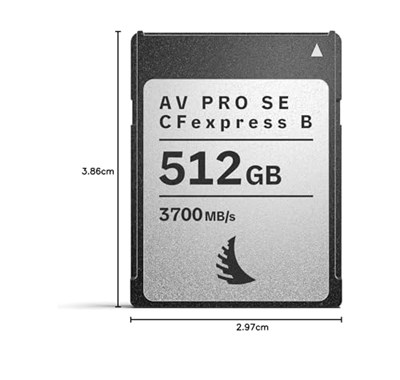 Angelbird - AV PRO SE CFexpress B 512 GB - CFexpress 4.0 Tip B Bellek Kartı - En Büyük Kapasite ve Ultra Yüksek Hız - 12 K+RAW Video ve Fotoğraf Üretimi için - Seçenekler: 1 TB, 512 GB