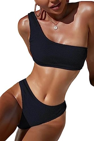 Angelsin Özel Fitilli Kumaş Bikini Takım