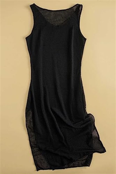 Angelsin Özel Kımaş Şık Pareo Plaj Elbisesi Kimono Kaftan