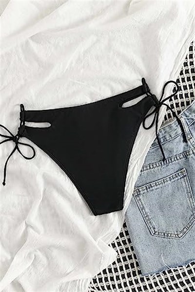Angelsin Özel Tasarım Yandan Bağlamalı Bikini Altı
