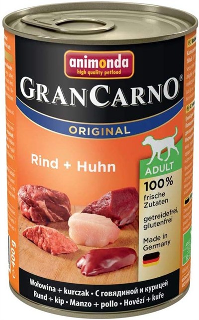 Animonda Grand Carno Etli Tavuk Yetişkin Köpek Konservesi 400 Gr