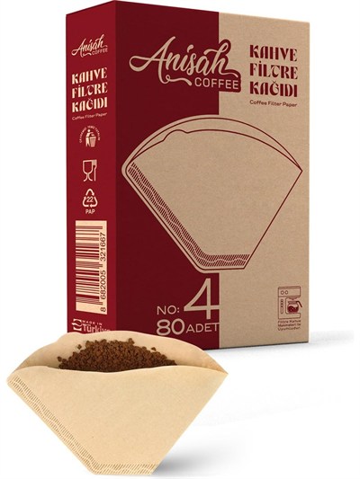Anisah Coffee 80li Filtre Kahve Kağıdı | Kokusuz | Kimyasalsız | Doğa Dostu | Yırtılmaz | Kokusuz Kimyasalsız Doğa Dostu Yırtılmaz