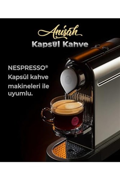 Anisah Coffee Bolivar Kapsül Kahve | 10lu | Nespresso Uyumlu | Alüminyum Kapsül