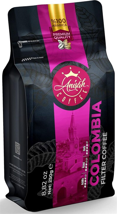 Anisah Coffee Colombia Filtre Kahve 250gr French Press Öğütme