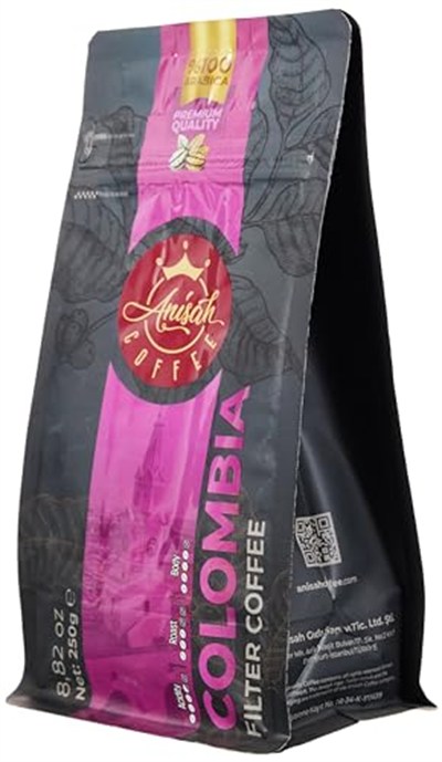 Anisah Coffee Colombia Öğütülmüş Filtre Kahve 250gr