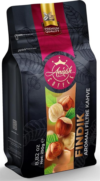 Anisah Coffee Fındık Aromalı Öğütülmüş Filtre Kahve 250gr