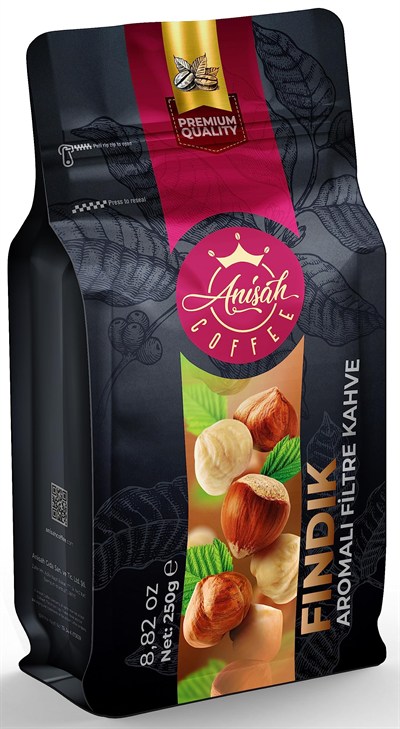Anisah Coffee Fındık Aromalı Öğütülmüş Filtre Kahve 250gr