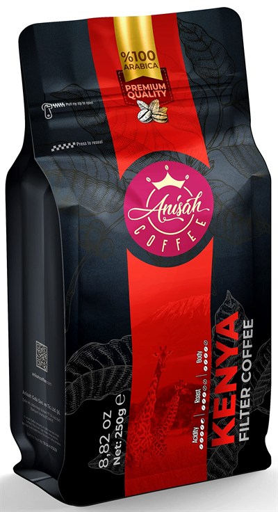 Anisah Coffee Kenya Filtre Kahve 250gr Kağıt Filtre Öğütme
