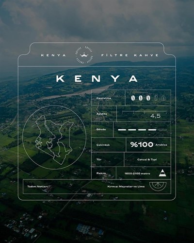 Anisah Coffee Kenya Filtre Kahve 250gr Kağıt Filtre Öğütme