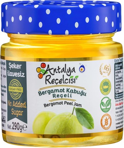 Antalya Reçelcisi Bergamot Kabuğu Reçeli 290g Şekeri Meyveden