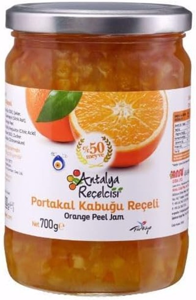 Antalya Reçelcisi Portakal Kabuğu Reçeli 700g Klasik Seri