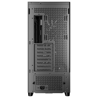 Antec Flux Pro, 6x PWM Fan Dahil, Ahşap Ön Panel, iShift PSU 90° Montaj, Type-C, 420mm Radyatör Desteği, Sıcaklık Göstergeli, Tam Kule E-ATX PC Kasası, Siyah