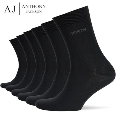 Anthony Jackson 6 Çift Kutulu BAMBU Premium Klasik Erkek Çorap