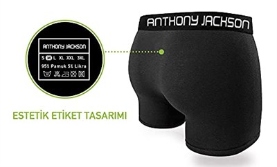 Anthony Jackson Likralı 5li Kutu Premium Erkek Modal Boxer