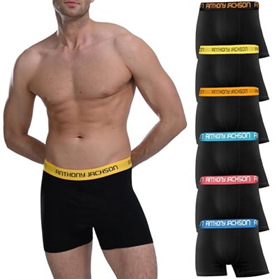 Anthony Jackson Likralı 6lı Kutu Premium Erkek Boxer Color