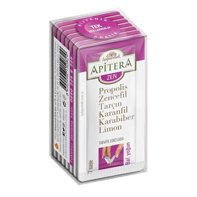Apitera Zen 7 g x 7 Adet (Zencefil, Propolis, Tarçın, Karanfil, Karabiber, Limon, Bal)