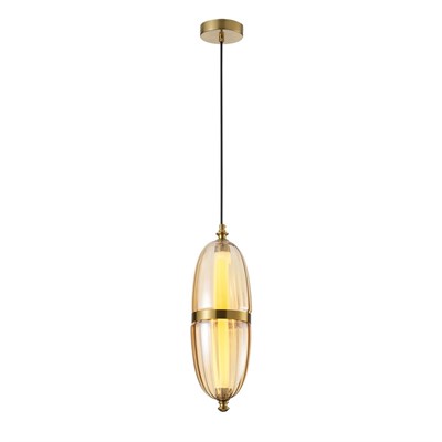 Apliqa Aleya 6 Watt 3000k Ledli Bal Camlı Tekli Sarkıt Led Avize