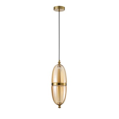Apliqa Aleya 6 Watt 3000k Ledli Bal Camlı Tekli Sarkıt Led Avize