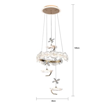 Apliqa Anka 3lü Gold Led Avi̇ze
