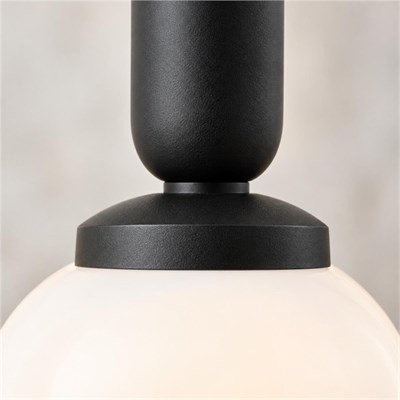 Apliqa Arlo Tekli Siyah Modern Sarkıt Top Avize Mutfak Salon Sarkıt Avize