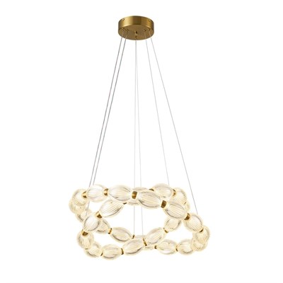 Apliqa Aspen 2 Katlı Yuvarlak 128 Watt Eskitme Sarkıt 3 Renkli Led Avize