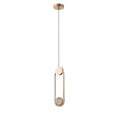 Apliqa Beckett Tekli 12 Watt Gold Sarkıt 3 Renkli Led Avize