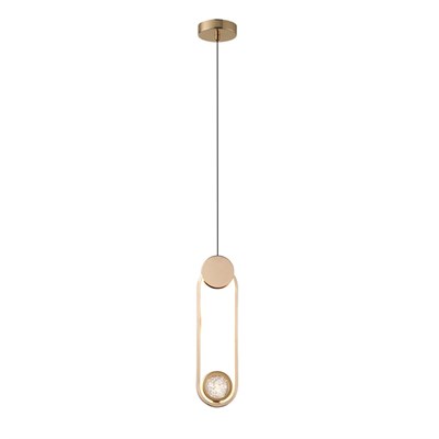 Apliqa Beckett Tekli 12 Watt Gold Sarkıt 3 Renkli Led Avize