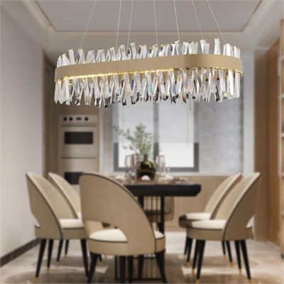 Apliqa Brampton 6lı Sıralı Eskitme 3 Renkli 100 Watt Ledli Yemek Masası Üstü, Oturma Odası, Salon Avize
